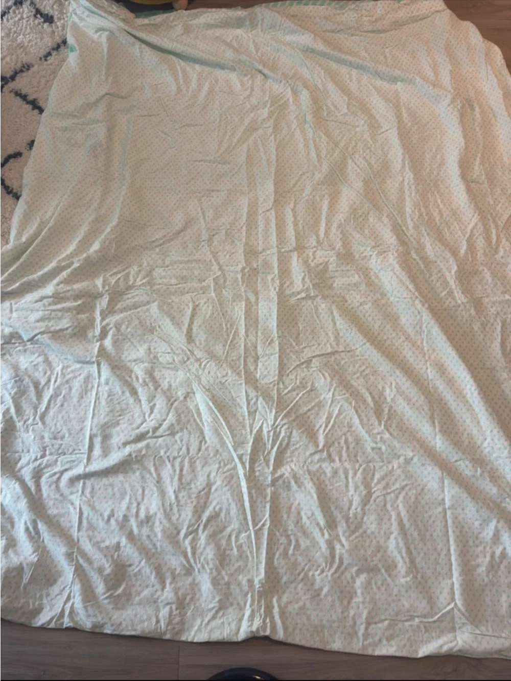 PINK Victoria's Secret Y2K Mint & White RARE Duvet cover